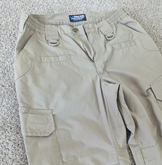 Men's Tan Cargo Pants - Picture 2 of 3